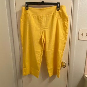 Bright, yellow capris